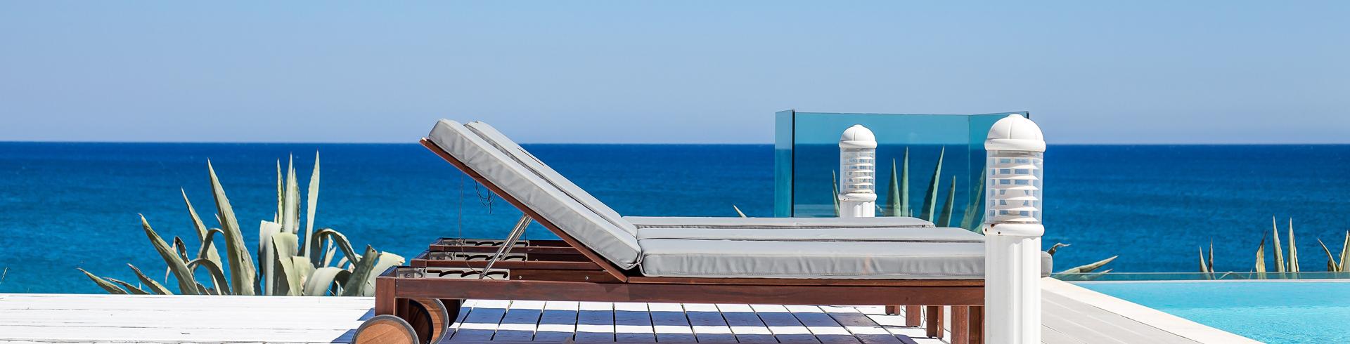 Rhodos Luxusvilla Ferienhaus mit Pool und Meerblick